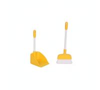 Amagogo Dollhouse Broom Tiny Dustpan and Cleaning Accessory Miniature Scale Design Crafted from Sturdy PLA Material Suitable for Play House Hobbyist Photography, Yellow
