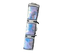 Amagogo Double Ski Bag Snowboard Bag with Wheels Carry Case Gear and Apparel Storage for Winter Sports, Beige