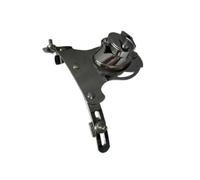 Amagogo Drum Isolating Mount Bracket Curved Stamped Main Plate, Drum Bracket with Adjustable Clamp, Stable, Hardware, for Live Performances, studio Studios, Oval Base