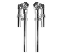 Amagogo Drum Support Stand Tom Mount Bracket Clamp Holder Arm Sturdy Iron Build With Polished Chrome Look Secure Clamping Stable Support Suitable for Rigs Practice Rooms Studio Use