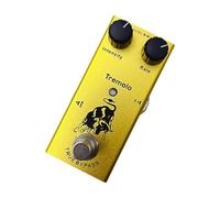Amagogo Electric Guitar Effects Pedal DC 9V True Bypass, Fittings Metal Professional Mini Single Effect Pedal for Stage Show Concert, tremolo