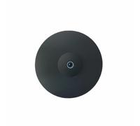 Amagogo Electronic Drum Cymbal Pad 3-Zone Accessory Rubber Design Realistic Sound Advanced Triggering Suitable for Drumming Lessons Live Gigs, 14 Inch Tri-trigger