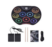 Amagogo Electronic Drum Set Roll up Compact, Practice Drum Pad Machine,Potable Drum Kits for Boys and Girls Beginners Birthday Gift