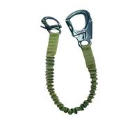 Amagogo Fall Protection Lanyard, Helo Lanyard, Elastic Bungee, Climbing Lanyard for Hiking, Scaffolding, Green