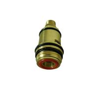 Amagogo Faucet Diverter Valve Core Insert Solid Brass Component with Ceramic Core and O Seals Accurate Direction for Tub and, Medium Size Red Rubber Ring, Right Turn to Open