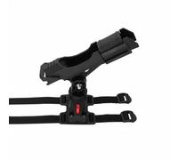 Amagogo Fishing Rod Holder Boat Rod Mount Pole Rest Rack With Rotatable Front Lock And Adjustable Tail Nylon Build For Secure Angle Control Suitable for trolling waiting on boats