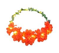 Amagogo Flower Crown Chrysanthemum Flower Wreath Headband for Cosplay Scenic Photography, Red