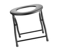 Amagogo Folding Commode Chair Bath Seat Ergonomic Carbon Steel Portable Toilet Seat Stool for Maternity Fishing Women Traveling Home