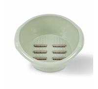 Amagogo Foot Massage Basin Foot Soak Tub Pedicure Basin Foot Bath Basin with Six Rollers and Raised Nodes PP Material with Design Suitable for Home Hygiene self Relaxation, Green