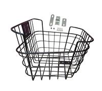 Amagogo Front and Rear Electric Bike Basket Basket Sleek Sturdy Carrier Aluminum Alloy Cargo Rack for Beach Riding Supplies