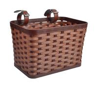 Amagogo Front Basket Handlebar Basket Sundries Organizer Dog Bike Carrier for Riding, brown