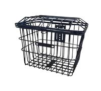 Amagogo Front Rear Basket Bin with Cover Strengthened Cargo Basket for Mountain Bike Heavy Duty Accessory