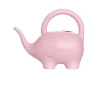 Amagogo Garden Water Can Featuring Elephant Design 1.5L Practical Tool for Plant Growth, Pink