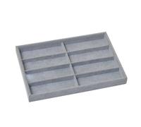 Amagogo Glasses Display Tray Eyewear Storage Box Sunglass Show Tray Multipurpose Container Sunglasses Organizer for Showcase Bedroom, Gray