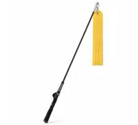 Amagogo Golf Swing Aid Practice Tool Training Stick Weighted Resistance Grip Support Material Fiberglass TPE suitable for beginners adults home range lessons, Yellow