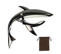 Amagogo Guitar Capo Zinc Alloy Tone Clip Cute Shaped Capo Spring Capo for Electric Guitar, black