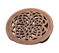 Amagogo Guitar Soundhole Block Protector Accessory, Improved Performance, Easy Installation, Wooden Soundhole Cover for Guitar, Style A Brown