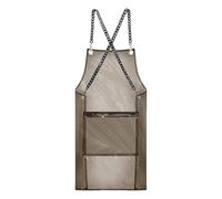 Amagogo Hair Stylist Apron with Zipper Pocket, Hairdresser Work Apron Adjustable for Crafts Baking, Barbershop, Black