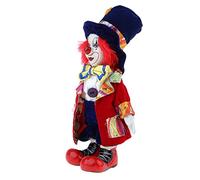 Amagogo Hand Painted Porcelain Doll Funny Clown Dolls with Red