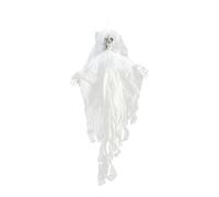 Amagogo Hanging Skeleton Halloween Decoration Hanging Decor Scary Novelty Creepy Zombie Haunted House Prop for Ornament Garden Yard, Bride