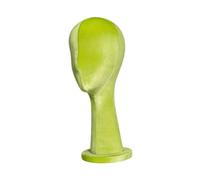 Amagogo Hats Wig Display Stand Female Head Mannquin Caps Storage Rack Velvet Head Dress Form for Headphones Scarves Headset Glasses, Green