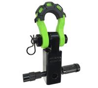 Amagogo Heavy Duty Vehicle Tow Hook With 45000 Pound imum Line Pull Capacity Clearly Engraved On Mount Sturdy Towing Point For Standard Square Hitch Suitable For SUV Truck Recovery,