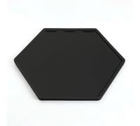 Amagogo Hexagonal Agility Tile Set Training Mat Coordination Tile Footwork Board With Stable Traction For Indoor And Outdoor Workouts Suitable for athletes home gyms, Black