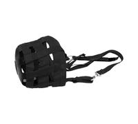 Amagogo Horse Grazing Muzzle Equestrian Equipment with Adjustable Straps Nylon Comfort Lightweight Attachment Horse Mouth Cover, Black