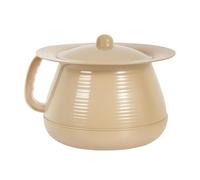 Amagogo Household Spittoon Chamber Pot Night Commode Bucket Multiuse with Cover Potty Urinal for Travel Home Bathroom Camping Outdoor, Yellow Apricot