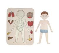 Amagogo Human Body Puzzle for Kids Learning Toy for Boys Girls Teaching Aid Wooden Toy Puzzle Play Set