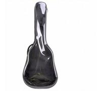 Amagogo Industrial Cover Transparent Guitar Bag Guitar Case Guitar Backpack Guitar Gig Bag with Clear PVC Back Detachable Cushion Shoulder Straps Suitable for Students Lessons Commute Storage