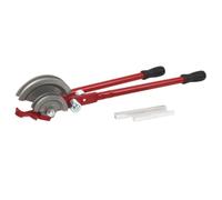 Amagogo Industrial Tube Bender with Double Groove Structure and Two Metal Inserts Painted Frame Accurate 42Mm and 70Mm Markings Suitable for Workshop Bending Jobs, Red, Style to 1