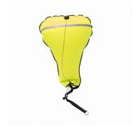 Amagogo Inflatable Lift Device Lifting Bag Recovery Buoy Salvage Bag Dive Buoyancy Bag With Polyether 210D TPU Nylon Shell Tear Drop Shape Reflective Band And, Yellow, 140lbs