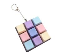 Amagogo Keyboard Fidget Keychain Fidget Mechanical Key Button 9 Key Keyboard for Office Home Gift Birthday Pass Boring Time, Style G