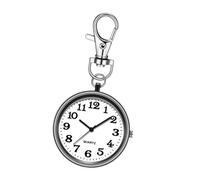 Amagogo Keychain Pocket Watch Nurse Watch Women Hanging Elegant Key Chain Watch Fob Watch for Exam Party Graduation Anniversaries, Black