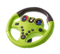 Amagogo Kids Educational Driving Simulator Portable for Boys and Girls Multifunctional Adjustable Mounting Children Driving Toy, Small Base Green