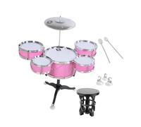 Amagogo Kids Jazz Drum Set, Musical Toy, Early Educational Simulation Percussion Instrument for Preschool Children, Gifts, pink