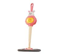 Amagogo Kids Mop with Lights Sounds, Pretend Play Detachable Creative Realistic Fun Housekeeping Toy Role Boys Girls, Pink