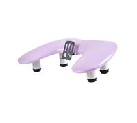 Amagogo Manicure Arm Rest,U Shaped,with Mobile Phone Holder Ergonomic Comfortable Nail Hand Rest Stand Manicure for Salon Nail Art, Purple