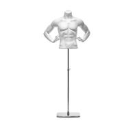 Amagogo Mannequin Display Stand Male Torso Bust Form Display Dress Form With Realistic Proportions Chest 100 cm Waist 80 cm Shoulder 50 cm Height85cm , style to 3