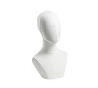 Amagogo Mannequin Head Cap Storage Rack Fashion Versatile Manikin Head Wig Holder for Glasses Headset Headphone Jewelry Hairpiece, White