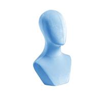 Amagogo Mannequin Head Cap Storage Rack Fashion Versatile Manikin Head Wig Holder for Glasses Headset Headphone Jewelry Hairpiece, Blue