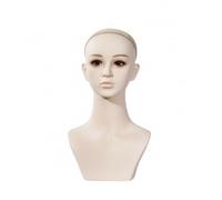 Amagogo Mannequin Head Display Model Stand Holder Ear Display With Ears Long Neck Smooth Matte PVC For Fashion Shows Store Mannequin Walls 44cm