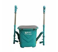 Amagogo Manual Dispenser Spreader Backpack Double Outlet Equipment Point Application Suitable for Farming Orchard Vegetable Garden Crop Maintenance