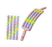 Amagogo Massage Sticks, Manual Muscle Massage, Detachable Multi-Purpose Foam Roller, Flexible for Fitness Training, Exercises, Calf Massage, Pink