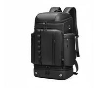 Amagogo Men Travel Pack Backpack Laptop Bag Daypack Rucksack With Dedicated Shoe Pocket And Divider Oxford Polyester Water Resistant Suitable for commuting, Sports Edition, Black, Black