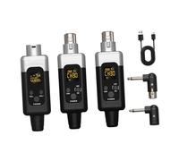 Amagogo Mic Transmitter Receiver Mic Adapter Easy to Use Portable Microphone System for Speaker KTV Home Theater, 3pcs