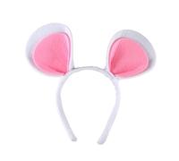 Amagogo Mice Ears Headband Cute Little Mice Costume Accessories for Stage Performance, White