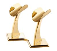 Amagogo Mictray Tabletop Stand Universal Mic Organizer Stand KTV Stage Stand, Gold
