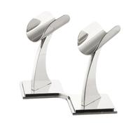 Amagogo Mictray Tabletop Stand Universal Mic Organizer Stand KTV Stage Stand, Silver